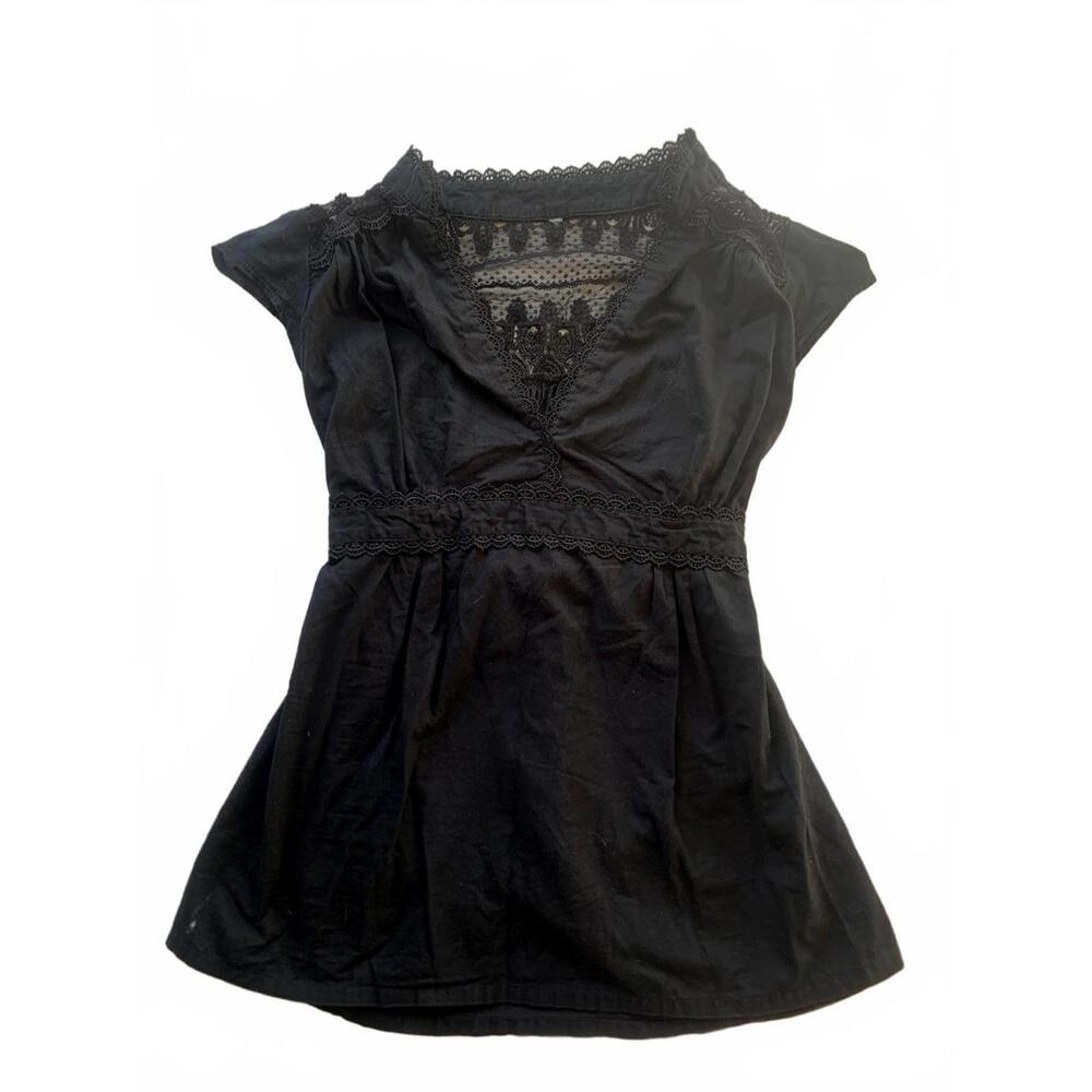Y2K lace babydoll top